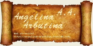 Angelina Arbutina vizit kartica